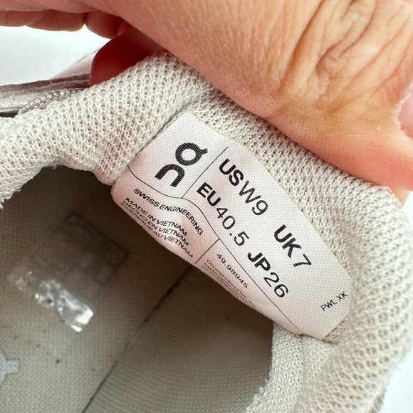 On Cloudaway Swiss Engineering Women Size 9 49.98945 Ivory Pearl Running Shoes - Picture 10 of 11